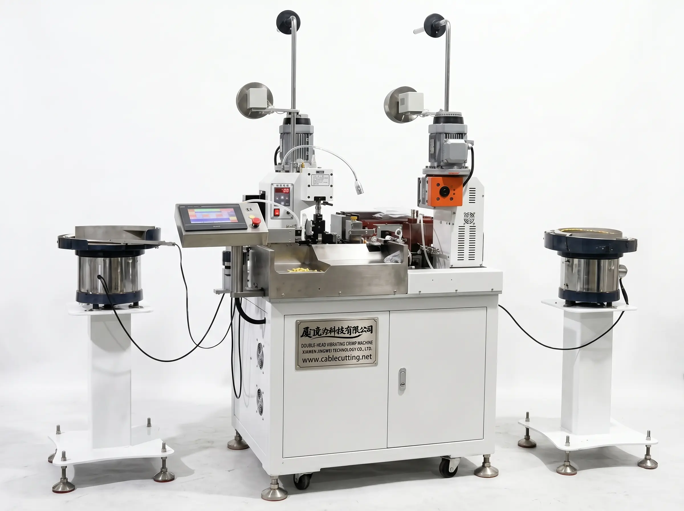 自動二頭振動圧着機【高効率】ワイヤーハーネス加工を革新するJINGWEI
