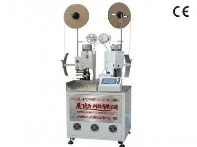 自動両端圧着機 ワイヤーカット・ストリップ同時処理 Wire Cut Strip Crimp Machine