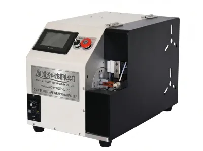 銅箔テープ巻き機 ケーブルシールド用 自動包装 WPM-TP
