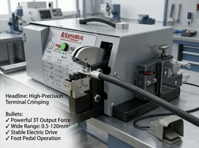 電動端子圧着機 3T出力、0.5-120mm² EM-50B2BC / EM-50B1BC Thumb