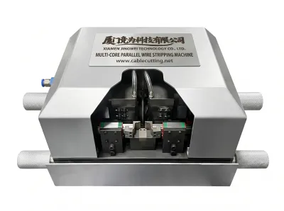 多芯平行線ストリッピングマシン 自動糸洗浄付き WPM-012 - 多芯線ストリッパー・ツイスター