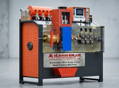 ワイヤーロープコーンヘッド溶融機 自動融合 40KW WPM-QF