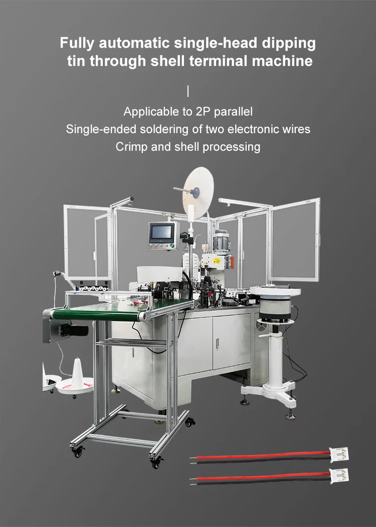 Fully automatic 2P parallel wire single head dipping tin through shell terminal machine. wire insert plastic plug machine, View Parallel wire insert shell plug machine シェルターミナルマシンを介して錫を浸す全自動2P平行線シングルヘッド。ワイヤーインサートプラスチックプラグマシン、平行ワイヤーインサートシェルプラグマシンを見る