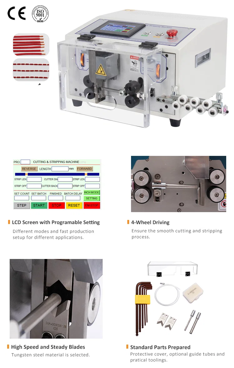 Touch Screen Control Wire Stripping cutting Machine 0.1- 8mm2 WPM-ES Automatic Wire Stripping Machine, Cable Stripping Cutting Machine, wire stripping Machine タッチ スクリーン コントロール ワイヤー ストリッピングの打抜き機械0.1- 8mm2 WPM-ESの自動ワイヤー ストリッピング機械、ケーブルのストリッピングの打抜き機械、ワイヤー ストリッピング機械