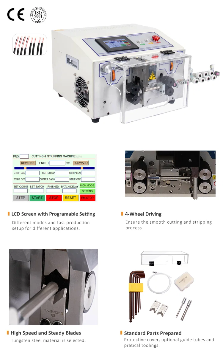 Touch screen control jacket Cable Wire cutting stripping machine (WPM-HT2S), Wire Stripping Machine, Wire Cutting Machine, Stripping Wire Round Sheathed Cable タッチスクリーンコントロールジャケットケーブルワイヤー切断ストリッピングマシン(WPM-HT2S)、ワイヤーストリッピングマシン、ワイヤー切断機、ストリッピングワイヤーラウンドシースケーブル