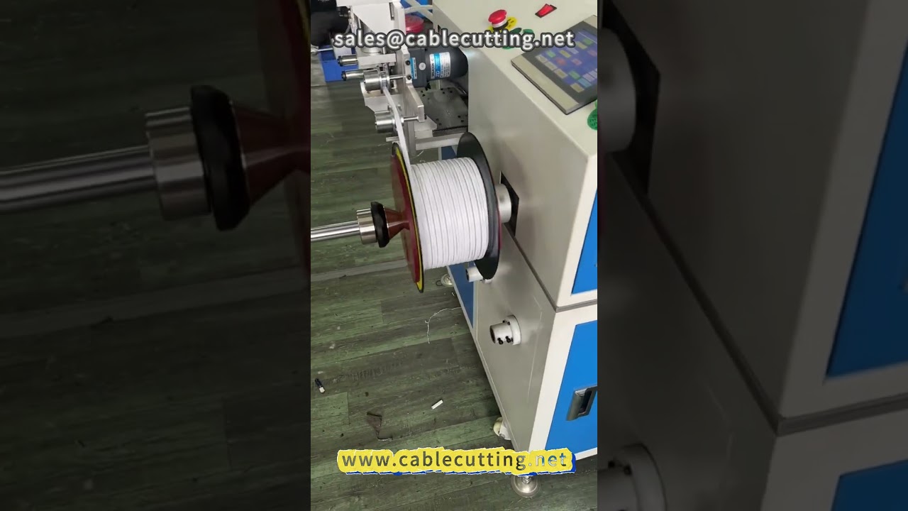 フラットケーブル100m巻き取り #巻線機 #ワイヤー加工 #ケーブル製造設備