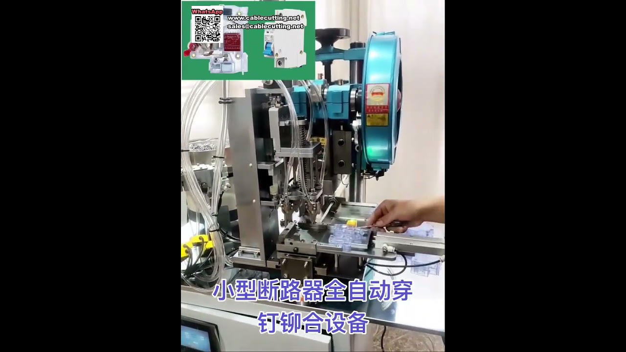 小型回路ブレーカー・スイッチ用全自動リベット打ち機設備（ショート版）