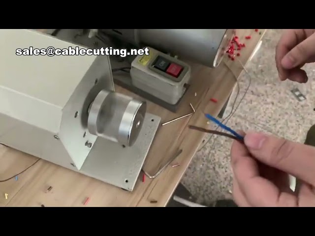 多芯同軸ケーブル用 回転式ブレード 外皮剥離＆より戻し機