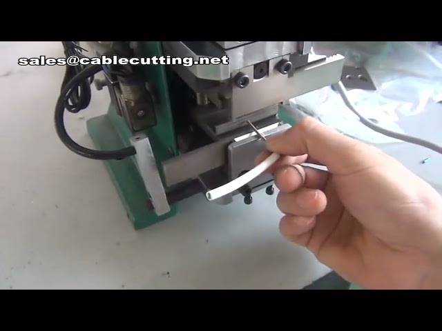 半自動ワイヤーストリッピング機｜ケーブル皮むき・より線加工機