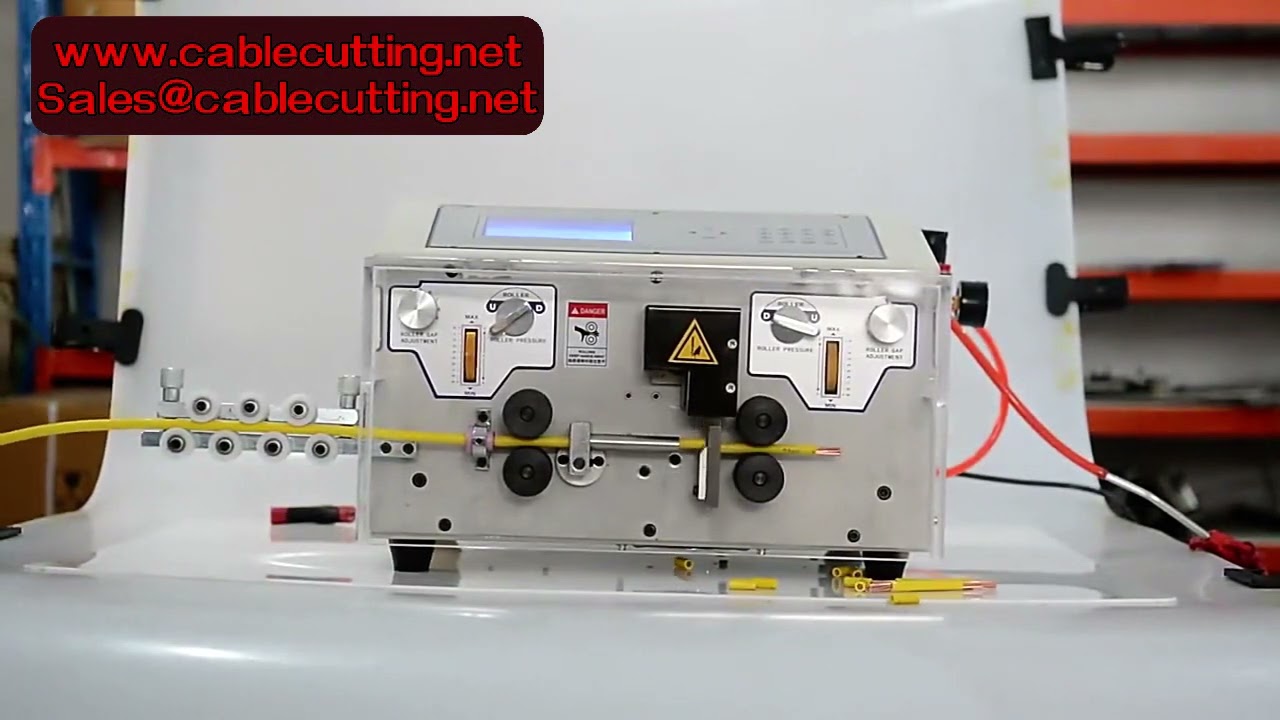 450W 自動被覆剥離機｜4輪駆動・最大外径10mm対応 コンピュータ制御ワイヤーストリッパー