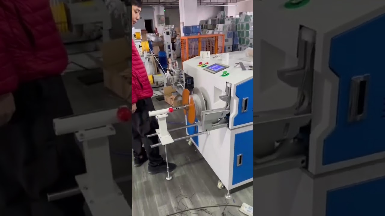 電線・ケーブル自動計測・切断・結束機 | 工場の効率化 #工場 #機械