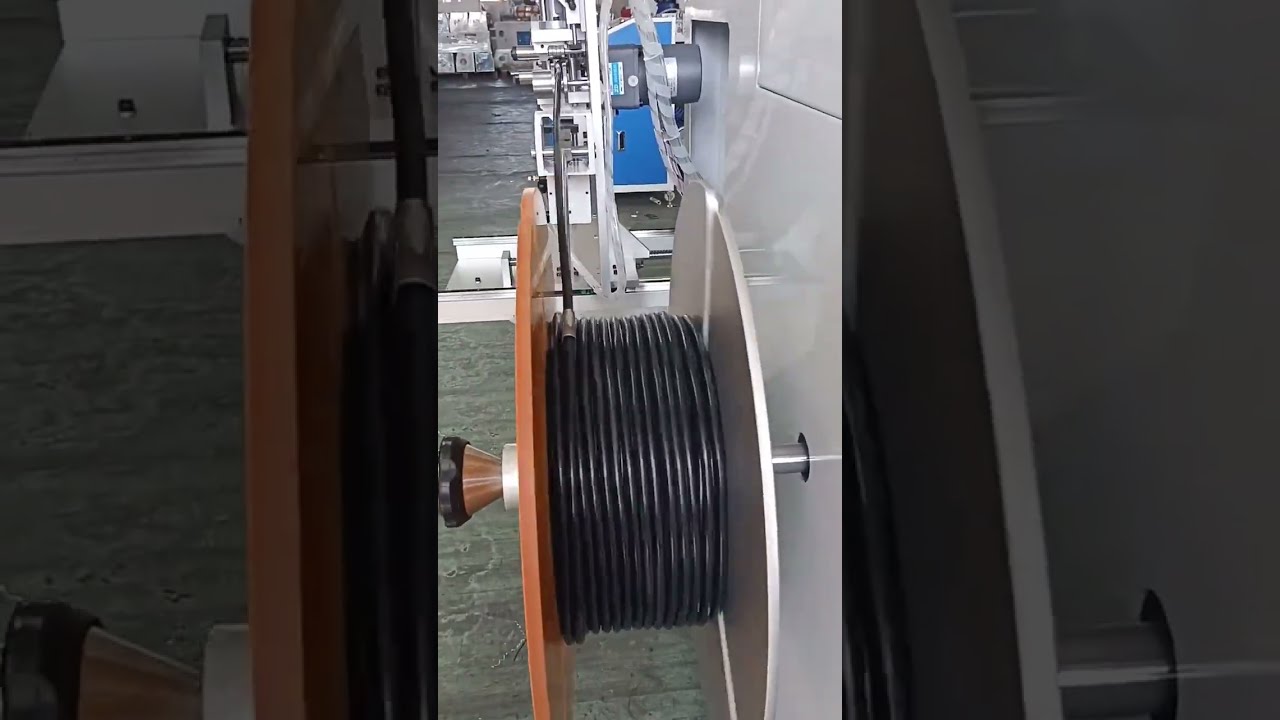 50kg対応！床置き型自動ワイヤー計数・切断・巻取機【メーター測定・トラバース機能】