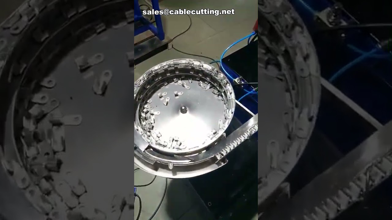 高精度振動板式圧着機｜絶縁リング端子圧着に最適な自動ワイヤー加工機