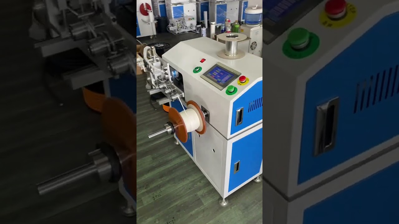 電線の精密計量＆美しいボビン巻き取り作業 #工場 #機械