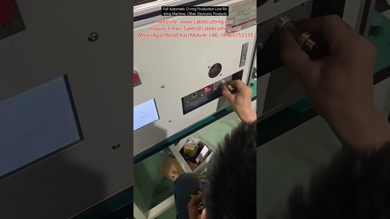 全自動Oリングリベット機｜電子製品組立ラインの高速・高精度自動化