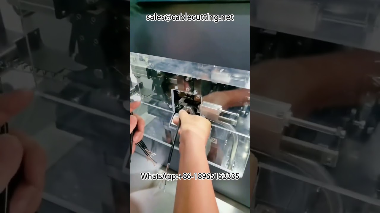 防水プラグ自動剥線・圧着機 #自動化設備
