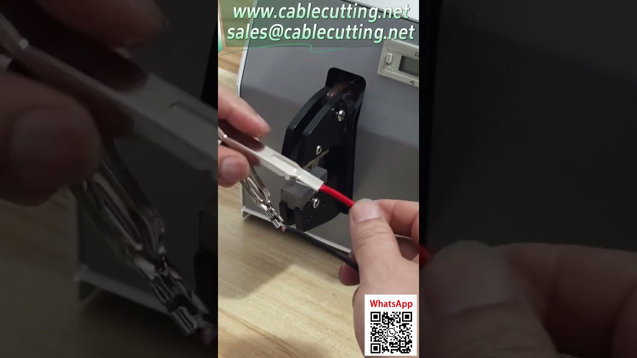 電動端子圧着機でワニ口クリップ圧着テスト｜高効率・自動化端子加工機