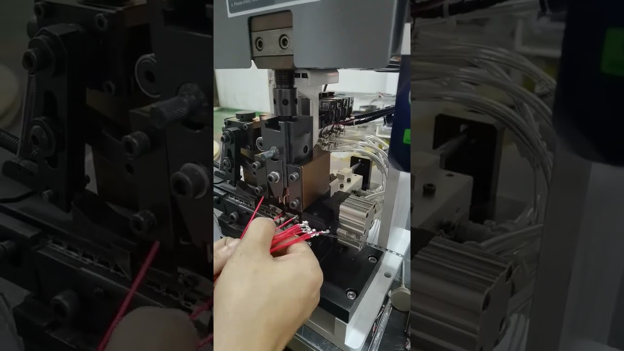 Continuous Strip Terminal Machine Working Real Shot Video | Cable Wire Stripping Machine