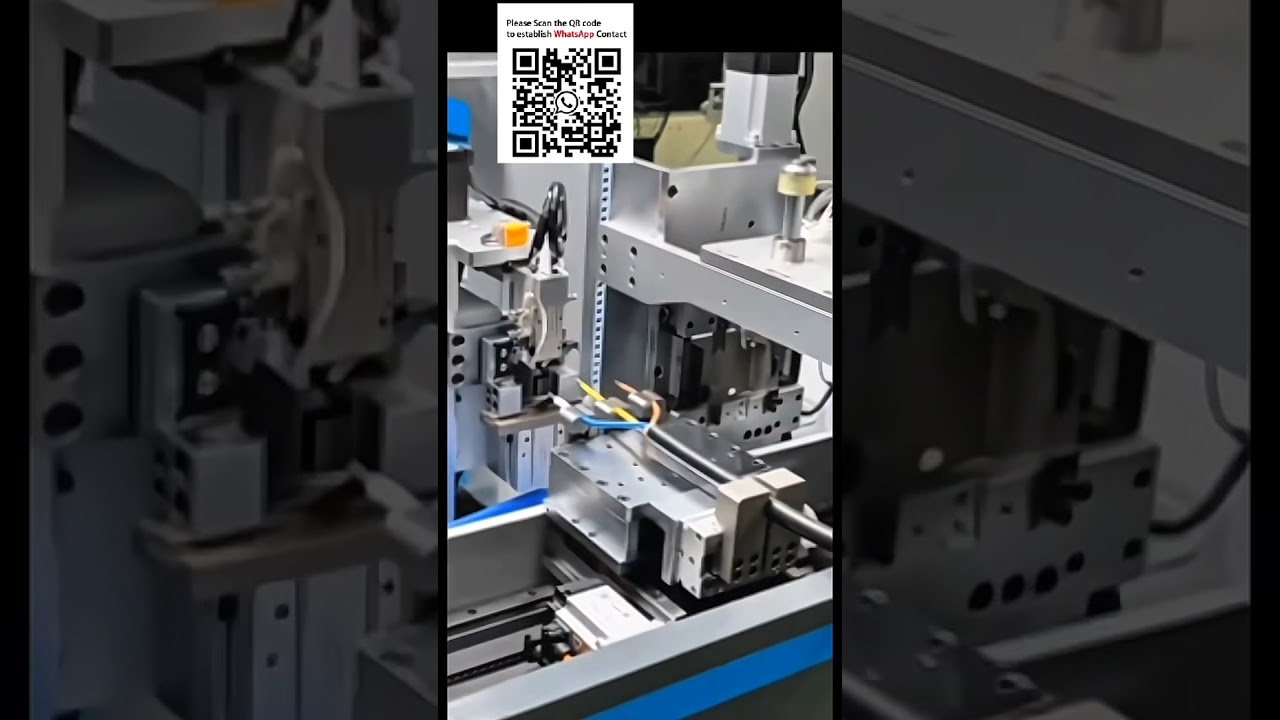 自動EV充電ガンケーブル加工機｜剥線・スリーブ挿入・端子圧着を完全自動化