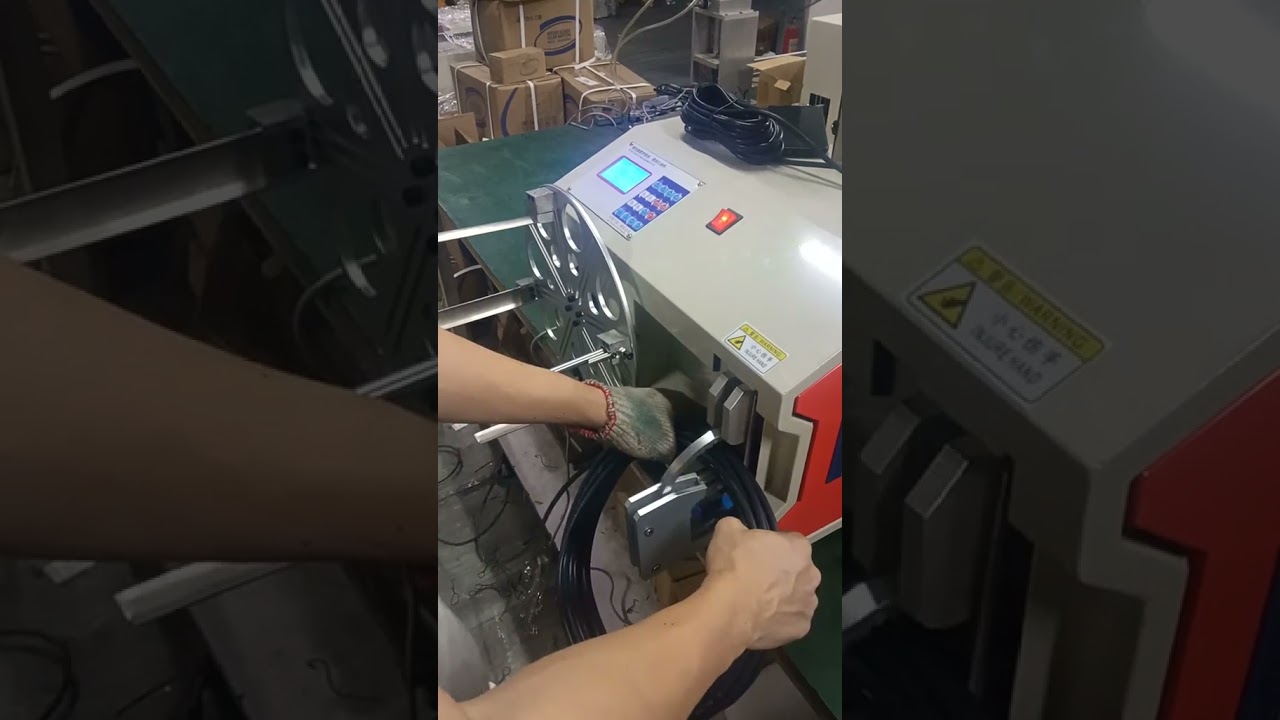 速度調整可能なワイヤー巻き取り・結束機｜高速・簡単・省力化【工場自動化】