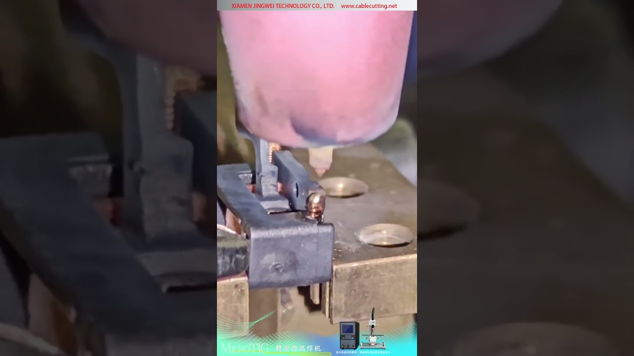 マイクロTIGアーク溶接機 — リレーコイル線の非接触融着