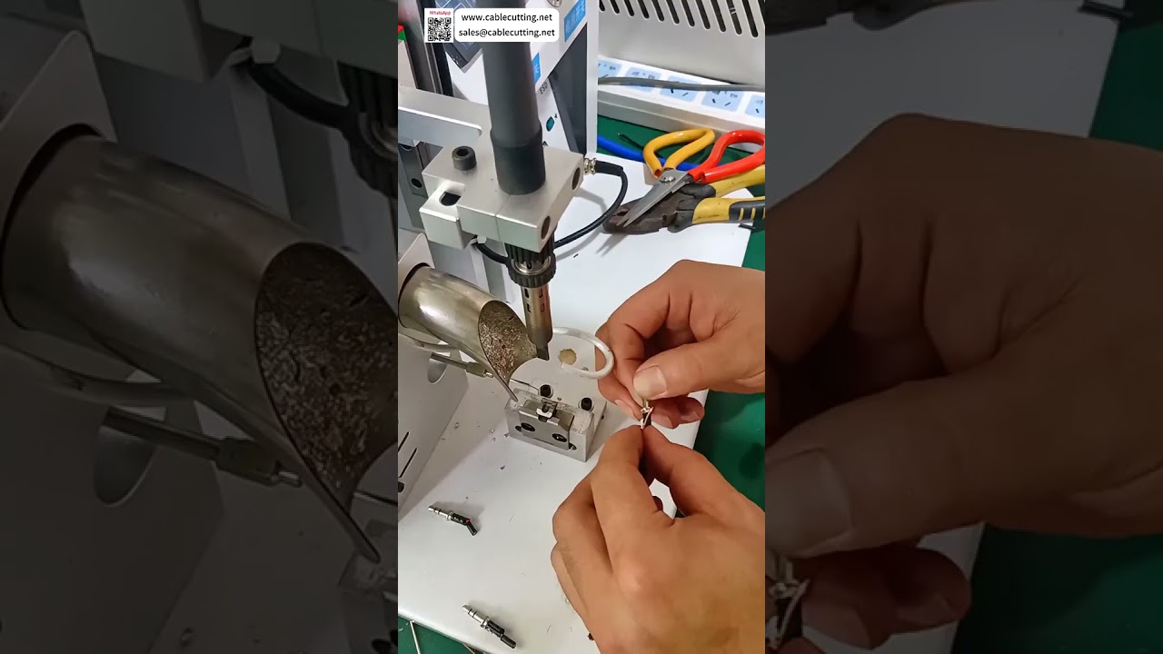 3 Pin Plug Soldering Machine  Easy to Operate Fast Output Welding Equipment for Wire Assembly - Shorts