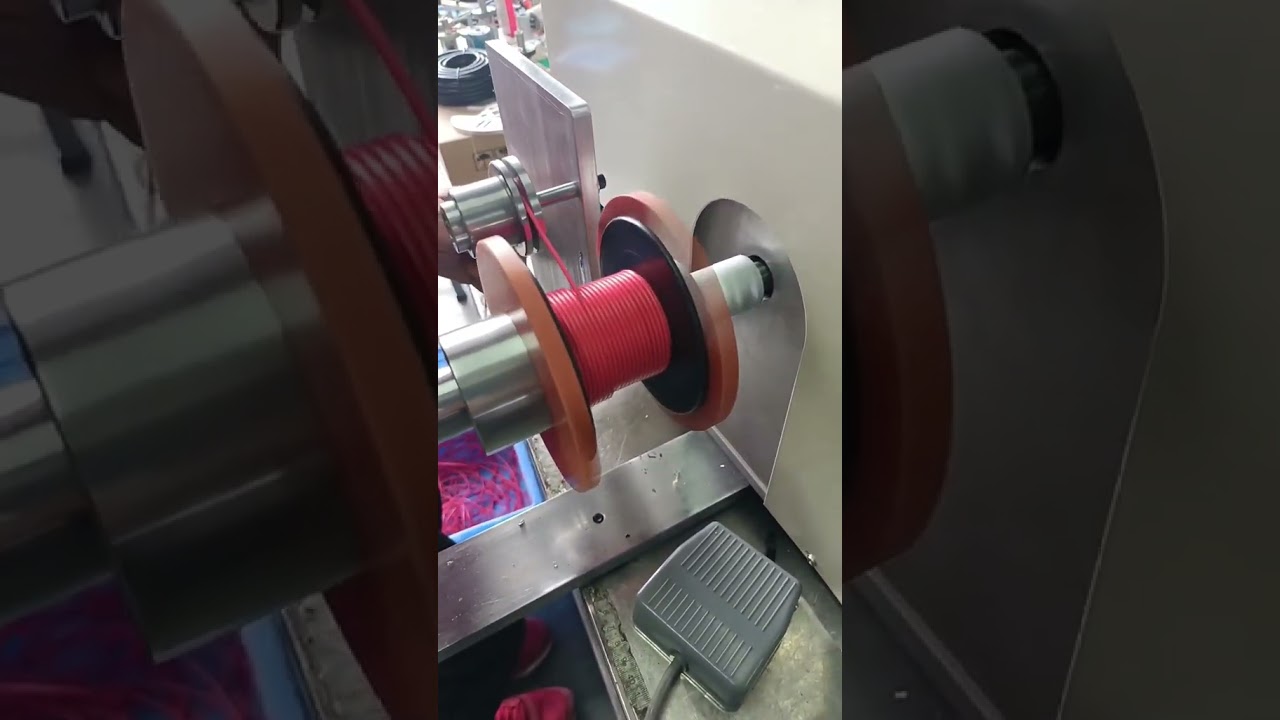 小型・高効率の電子線仕分け巻線機 | 工場自動化 #factory #machine